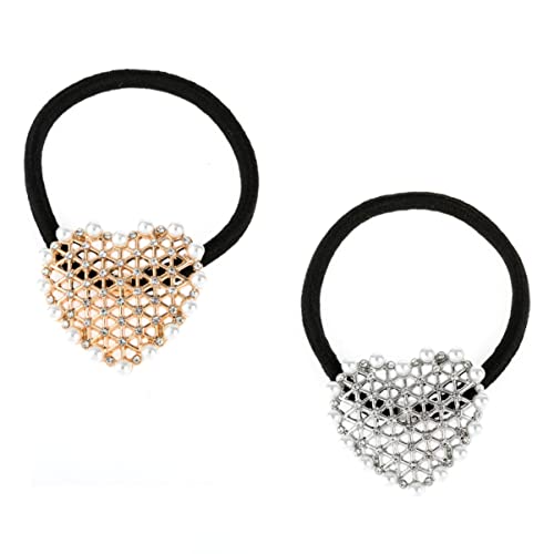 NOLITOY 2stücke Haarband Mit Perlen Für Frauen Und Mädchen Retro-design Perlen-haarschmuck Passend Zu Kleid Shirt Für Party Und Alltag von NOLITOY
