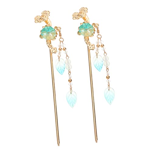 NOLITOY 2stücke Haarstäbchen Aus Legierung Im Chinesischen Stil Haarnadeln Für Frauen Haarschmuck Für Party Und Feier von NOLITOY