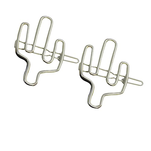 NOLITOY 2stücke Kaktus-haarnadeln Für Mädchen Kreative Haarspangen Haar-accessoires Aus Material Kopfschmuck Für Haare von NOLITOY