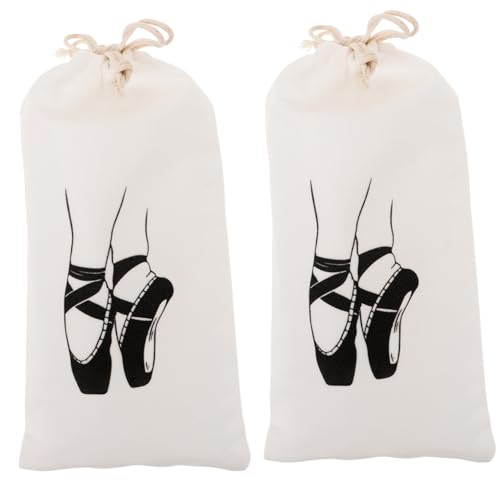 NOLITOY 2stücke Kordelzug Balletttasche Für Mädchen Stylische Ballettschuh Aufbewahrung Mit Ausreichendem Raum Für Schuhe Kleidung Und Handtücher Praktisches Tanzzubehör Für Gym von NOLITOY