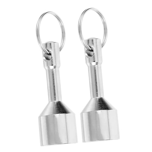 NOLITOY 2stücke Magnetischer Schlüsselanhänger Zum Testen Von Gold Und Silber Schmuck Kleiner Und Leichter Metalltester Als Taschenanhänger Mit Prüf-funktion von NOLITOY