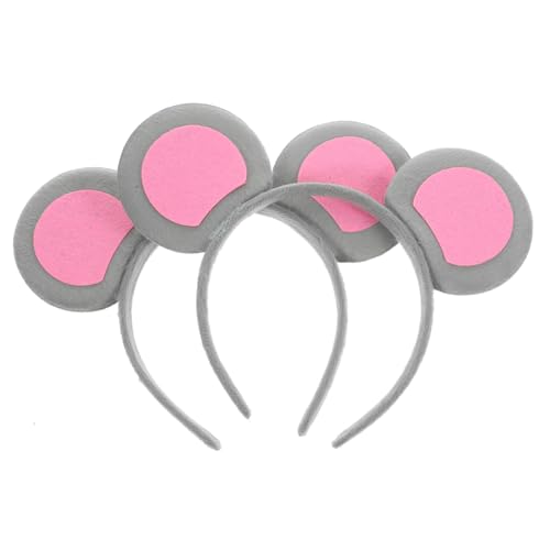NOLITOY 2stücke Mausohren Stirnband Tierohren Stirnband Cosplay Niedliches Ohr Für Party Mädchen von NOLITOY