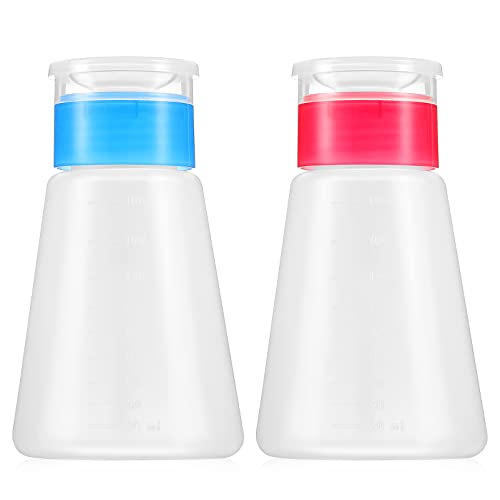 NOLITOY 2stücke Pumpflasche Zum Herunterdrücken Flüssigkeitspumpe Für Make-up-entferner Leere Flaschen Mit Push-down-pumpe Wiederverwendbare Nagellackentfernerpumpe Flaschenpumpe Für Tägli von NOLITOY