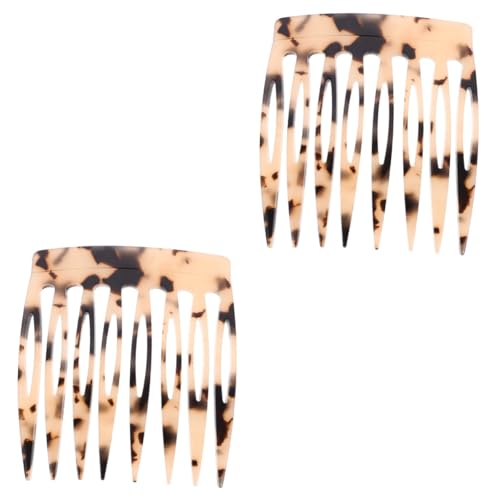 NOLITOY 2stücke Teeth Hair Comb Für Frauen Einsteckkamm Aus Acetat Leicht Und Stylisch Für Feines Und Dünnes Haar Für Alltag Und Besondere Anlässe von NOLITOY