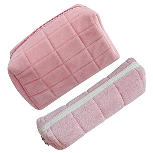 NOLITOY 2stücke Tragbare Kosmetiktasche Für Reisen Multifunktionale Make-up Aufbewahrungstasche Mit Sicherem Reißverschluss Und Kompaktem Design Für Damen Und Mädchen von NOLITOY