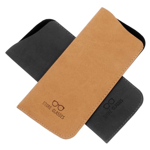 NOLITOY 2stücke Tragbare Pu Brillenetuis Weiche Sonnenbrillen Und Brillentaschen Für Herren Und Damen Vintage Pu Material Und Aufbewahrungslösungen Für Schule Und Alltag NOLITOY 2stücke Tragbare Pu Brillenetuis Weiche Sonnenbrillen Und Brillentaschen Für Herren Und Damen Vintage Pu Material Und Aufbewahrungslösungen Für Schule Und Alltag von NOLITOY