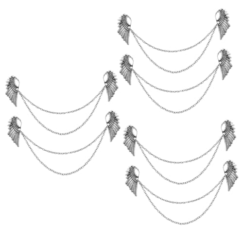 NOLITOY 3 Sätze Kreative Anstecknadeln Mit Ketten Für Hemdkragen Broschen Im Engelskangel Design Accessoires Für Männer Und Frauen Vielseitig Einsetzbar Für Formelle Und 2 Stück * 3 von NOLITOY