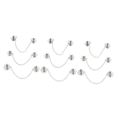 NOLITOY 3 Sätze Teiliges Vintage Kettenbroschen Für Herren Anstecknadeln Für Hemdkragen Vielseitige Anzug Accessoires Robustem Material 3 Stück * 3 von NOLITOY