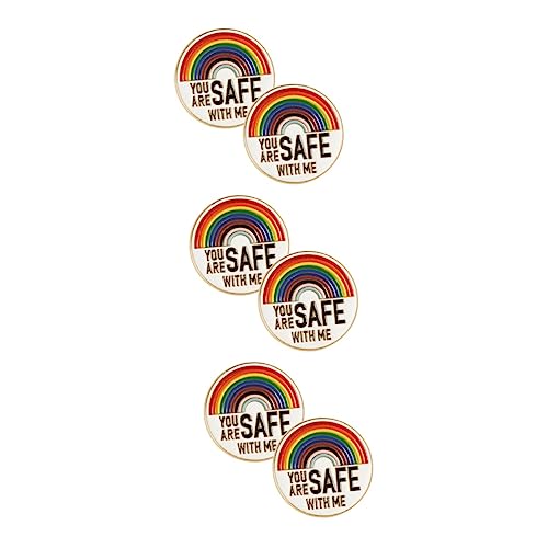 NOLITOY 3 Sätze You Are Safe With Me Regenbogen Brosche Anstecknadel Lustige Emaille Pin Für Kleidung Jacken Taschen Für Lgbtq Tragbar Und Einfach Anzubringen 2 Stück * 3 NOLITOY 3 Sätze You Are Safe With Me Regenbogen Brosche Anstecknadel Lustige Emaille Pin Für Kleidung Jacken Taschen Für Lgbtq Tragbar Und Einfach Anzubringen 2 Stück * 3 von NOLITOY