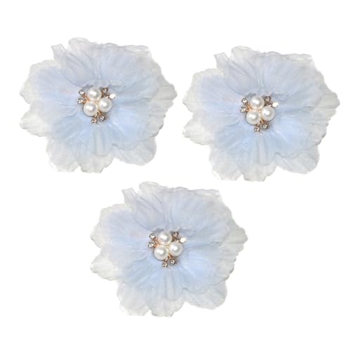 NOLITOY 3 Stück Blumen Haarclips Faltbare Haarnadeln Haarschmuck für Mädchen Teenager und für Partys und Besondere Anlässe von NOLITOY