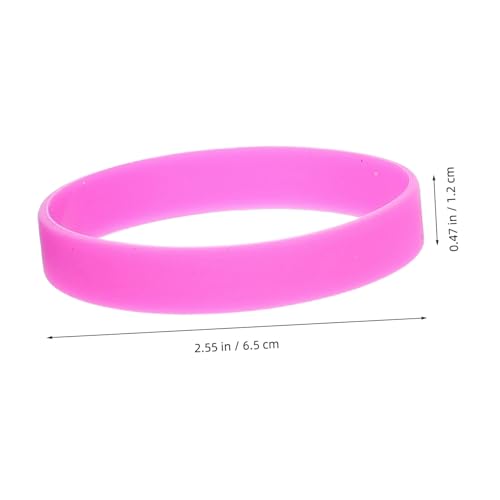 NOLITOY 3 Stück Elastische Silikon armbänder für Herren und Damen Robuste Flexible Sport Party wristbands in Hellrosa Dunkelgrau Modische Unisex armbänder für Alltag und Events von NOLITOY