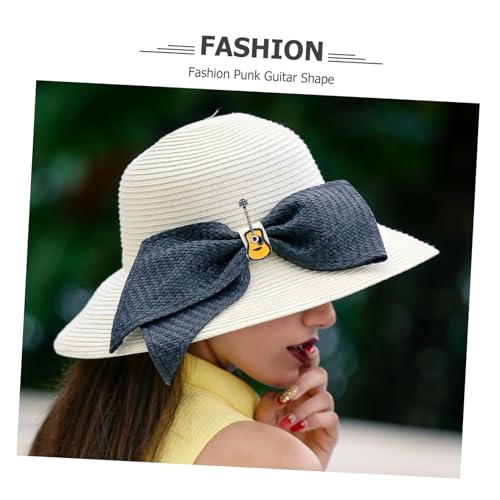 NOLITOY 3 Stück Gitarren Anstecknadeln Vintage Punk Broschen für Kleidung Taschen Rucksäcke Hüte Modische Kreative Dekoration für Damen und Herren Geschenkidee von NOLITOY