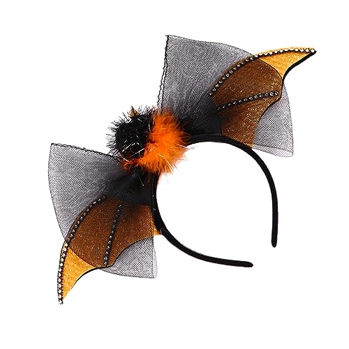 NOLITOY 3st Halloween-stirnband Halloween-spinnen-stirnband Fledermaus Haarreifen Halloween-fledermaus-kopfbedeckung Cosplay Teufel Stirnbänder Flügel Kopfbedeckung Partybedarf Dämon Kind von NOLITOY