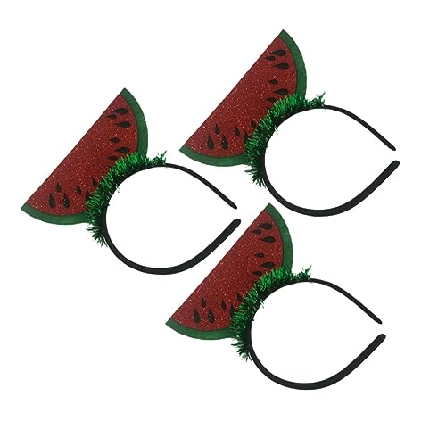 NOLITOY 3stücke Wassermelonen-stirnbänder Lustige Haarreifen Für Sommerpartys Hawaii-themen Und Cosplay Leicht Und Auffällig Als Fotorequisiten Und Party-dekoration von NOLITOY