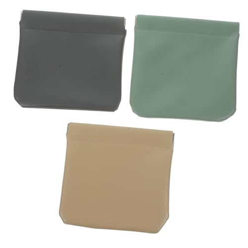 NOLITOY 3 Stück Kosmetiktasche Klein PU Makeup Bag Tragbare Kulturtasche Multifunktional für Reise Alltag Lippenstift Schlüssel Organizer Tasche Handtasche von NOLITOY