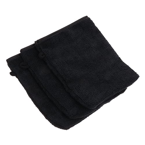 NOLITOY 3 Stück Make up Entferner Handschuhe Waschbar Für Gesichtsreinigung Aus Mikrofasern in Schwarz Wiederverwendbar Für Frauen Für Sanftes Entfernen Von Augen Make up Praktisch von NOLITOY