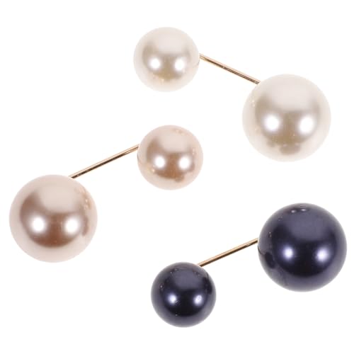 NOLITOY 3 Stück Perlenbrosche Langlebige Sicherheitsnadeln aus Hochwertiger Legierung Kleine Anstecknadeln für Kleidung und Rock Stabile Kreative Broschen für Frauen und Festliche Anlässe von NOLITOY