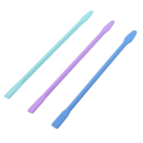 NOLITOY 3 Stück Silikon Gesichtsmaske Rührstab Teiliges DIY Beauty Masken Werkzeug Flexibel Langlebig Wiederverwendbar Vielseitig für Hautpflege und Haarstyling Geeignet von NOLITOY