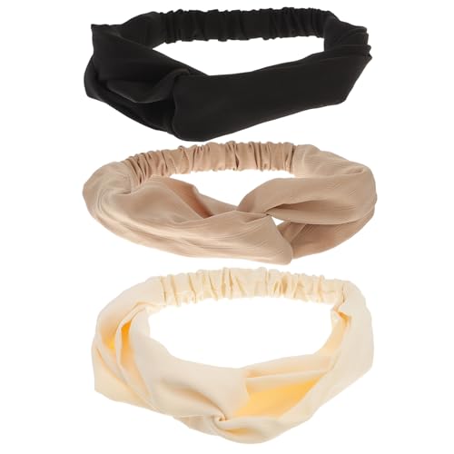 NOLITOY 3 Stück Teiliges Damen Haarband Elastisch Vielseitig Kombinierbar Weiches Material Bequem für Alltag Party Shopping Flexibel Passend für Mädchen Frauen Modisches Haarschmuck von NOLITOY