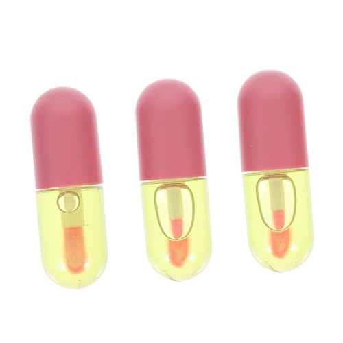 NOLITOY 3 Stück Teiliges Magisches Farbwechselndes Lippenöl mit Feuchtigkeitsspendender Formel Pflegendes Lip Plumper Gloss für Geschmeidige Aufgepolsterte Lippen mit Praktischem Pinsel von NOLITOY