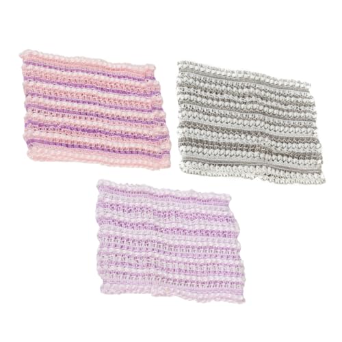 NOLITOY 3 Stück Teiliges Mesh Haarband Elastisch Weich Damen Stirnband für Gesichtswäsche Dusche Spa Make up Entferner Geeignet Pflege Zubehör Zufällige Farbe Zufällige Farbe von NOLITOY