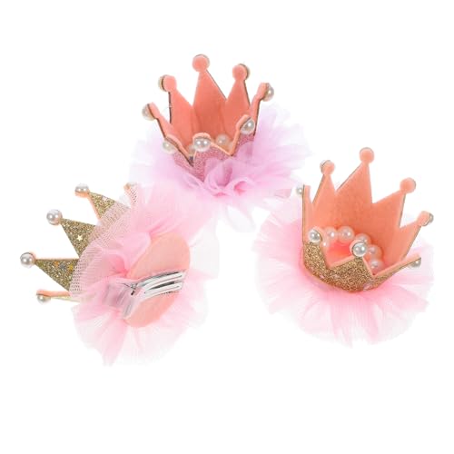 NOLITOY 3 Stück Teiliges Perlen Diadem Haarnadeln für Mädchen Elastische Prinzessin Haarspangen Bunte Haarschmuck Accessoires für Party und Alltag Zufällige Farbe Zufällige Farbe von NOLITOY