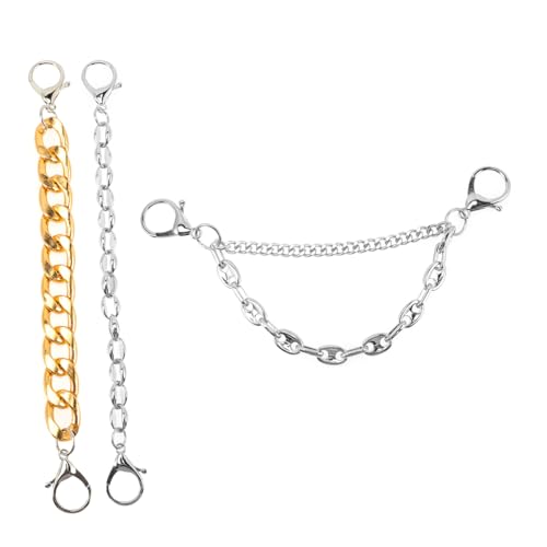 NOLITOY 3 Stück Teiliges Punk Schuhschmuck mit Abnehmbaren Metallketten Nieten und Perlen Vielseitige Schnürsenkel Charms für Sneakers Boots und Alltag Modischer Schuhanhänger für Damen NOLITOY 3 Stück Teiliges Punk Schuhschmuck mit Abnehmbaren Metallketten Nieten und Perlen Vielseitige Schnürsenkel Charms für Sneakers Boots und Alltag Modischer Schuhanhänger für Damen von NOLITOY