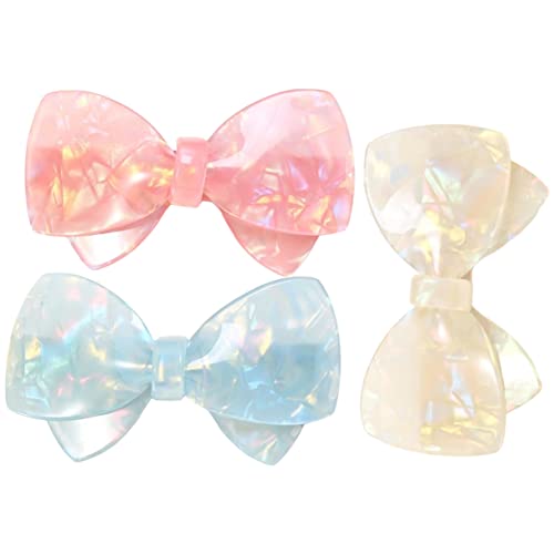 NOLITOY 3-teiliges Haarschleifen-set Mit Druckknöpfen Für Mädchen Haarschmuck Für Frauen Frühlings-haarnadel-set von NOLITOY