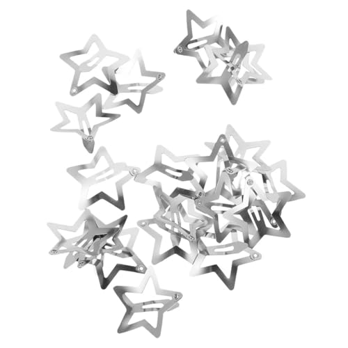 NOLITOY 30 Stück Teiliges Kleine Stern Haarklammern aus Metall Dekorative Snap Clips für Damen Fester Sitz Verrutschenfrei Vielseitig für Frisuren Hüte und Taschen Langlebig und Stilvoll von NOLITOY
