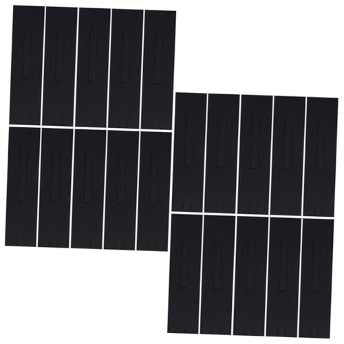 NOLITOY 30 Stück Teiliges Kraftpapier Stiftetui mit Fenster Faltbarer Stifthalter für Einzelstifte Eleganter Papier Stifthalter Geschenkverpackung für Büro und Schule Schwarzes Design von NOLITOY