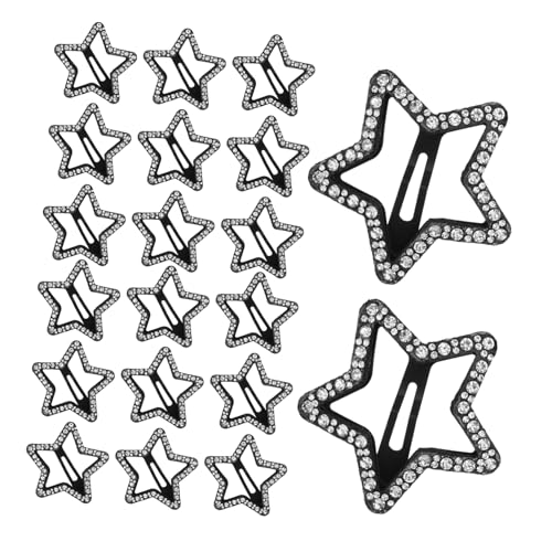 NOLITOY 30 Stück Teiliges Stern Haarclip mit Funkelnden Strasssteinen Hohlem Design und Rutschfestem Halt Vielseitig für Seitliche und Hinterkopffrisuren Haarschmuck Accessoires für Damen von NOLITOY
