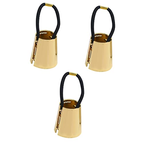 NOLITOY Haargummi Gothic 3st Haargummi-pferdeschwanz-knopf Haarklammern Metall Haarspange Metall Haarschmuck Haarbänder Haarnadel Haarspangen Elastischer Pferdeschwanzhalter Elastische Haargummis von NOLITOY