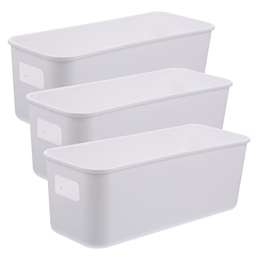 NOLITOY 3stücke Teiliges Kunststoff Aufbewahrungsbox Handyhüllen Desktop Organizer Mit Griffen Multifunktionale Aufbewahrungslösung Für Zuhause Und Büro Praktische Sortierbox Für von NOLITOY