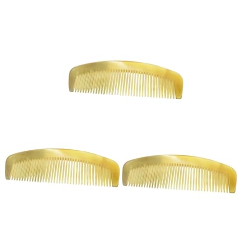 NOLITOY 3st Kamm Für Frauen Rostfrei Haarkämme Jadekamm Bissanzeiger Vereiteln Massagekamm Natürlicher Schafhornkamm Elektrorasierer Für Herren Kämme Für Frauen Arbeitskamm Haken von NOLITOY