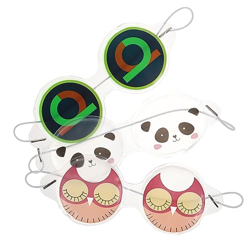 NOLITOY 3stücke Kühlmaske Für Augen Eis-augenmaske Wiederverwendbare Augenmaske Für Junge Mädchen Atmungsaktive Schlafmaske Kalte von NOLITOY