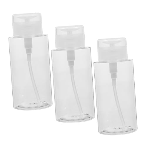 NOLITOY 3stücke Leere Pumpspenderflaschen Transparente Pet-flasche Für Nagellackentferner Und Make-up Entferner Für Reisen Und Kosmetikaufbewahrung von NOLITOY