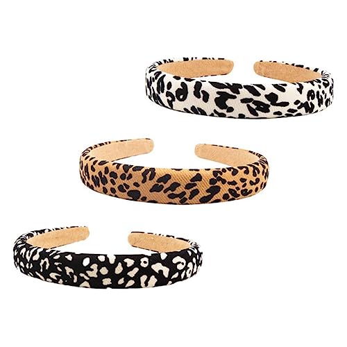 NOLITOY 3stücke Leopardenmuster Haarreif Frauen Party Stirnband Haarbänder Für Mädchen Haar Zubehör Kreative Haar Accessoires von NOLITOY