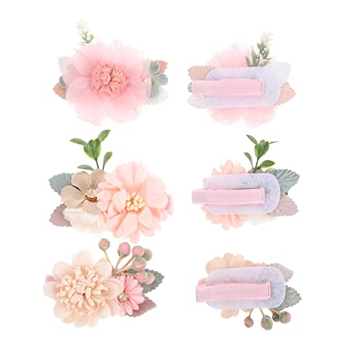 NOLITOY 3stücke Teiliges Blumenmädchen Haarschmuck Kunstblumen Haarschmuck Für Mädchen Haarspangen Für Hochzeiten Partys Und Besondere Anlässe von NOLITOY