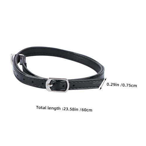 NOLITOY 4 Paar Verstellbare Pu Schuhriemen mit Perlen Dekor Hochhackige Absätze Anti lösen Schuhbänder Reparaturband für Damen Schuhe Sicherer Halt von NOLITOY