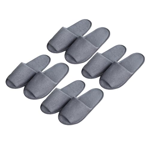 NOLITOY 4 Paare Herren Einweg Faltbare Hausschuhe Reise Slippers Offene Zehen Leicht Atmungsaktiv Komfortabel Für Hotel Spa Gäste Zuhause von NOLITOY