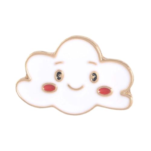 NOLITOY 4 STÜCKE Teiliges Niedliche Mond und Regenbogen Broschen für Mädchen und Kreative Cartoon Broschen aus Hochwertiger Legierung Dekorative Anstecknadeln für Kleidung Taschen Hüte von NOLITOY