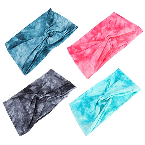 NOLITOY 4stücke Rutschfeste Sport-stirnbänder Elastische Haarbänder Für Yoga Fitness Und Laufen Für Damen Verschiedenen Farben Komfortablem Material Schweißabsorbierend Und Langlebig von NOLITOY