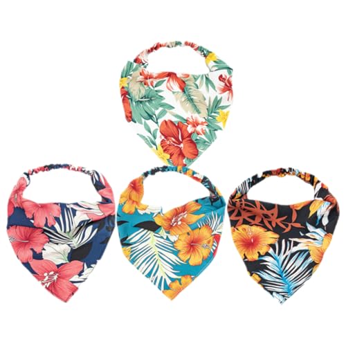 NOLITOY 4 Stück Elastische Haarbandanas für Damen im Kopftücher Blau und Grün Vielseitige Leichte Haaraccessoires für Alltag und Besondere Anlässe von NOLITOY