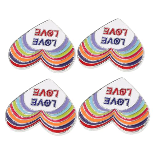 NOLITOY 4 Stück Gay Pride Emaille Anstecknadeln Herz Revers Abzeichen Hüte Brosche Anstecknadel Jacke Corsage Herz Brosche Kleine Design Party Kleid NOLITOY 4 Stück Gay Pride Emaille Anstecknadeln Herz Revers Abzeichen Hüte Brosche Anstecknadel Jacke Corsage Herz Brosche Kleine Design Party Kleid von NOLITOY