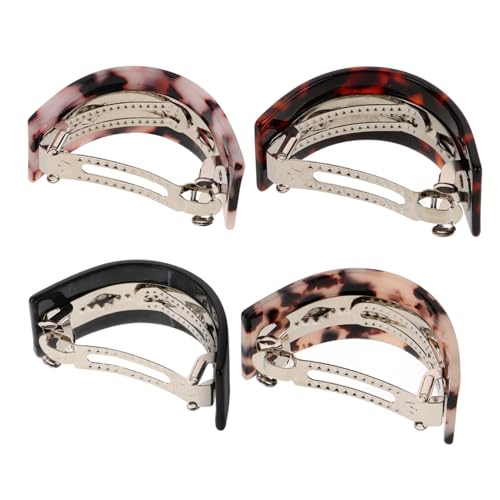 NOLITOY 4 Stück Haarspangen Halbrund Federclips Modisch Leicht für Damen Party Hochzeit Vintage Haarschmuck Frisurhalter NOLITOY 4 Stück Haarspangen Halbrund Federclips Modisch Leicht für Damen Party Hochzeit Vintage Haarschmuck Frisurhalter von NOLITOY