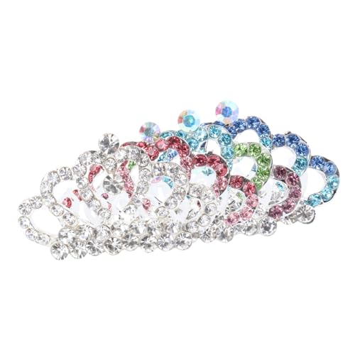 NOLITOY 4 Stück Kronenkamm Haarschmuck Für Frauen Zarter Kronenkopfschmuck Prinzessin Mini Tiara Haarnadel Mini-clips Für Haare Glänzende Haarspangen Haarschmuck Für Die Hochzeit von NOLITOY