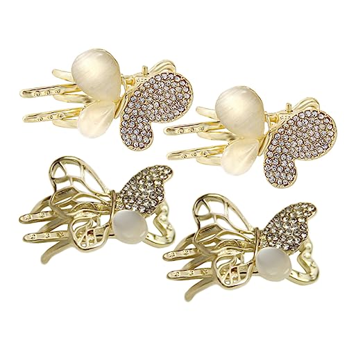 NOLITOY 4 Stück Schmetterlingsblumenclip Perle Haarnadel Haarschmuck für Damen Haarspangen für den hinteren Kopfteil Haarspangen für besondere Anlässe Kopfschmuck mit Schmetterlingen NOLITOY 4 Stück Schmetterlingsblumenclip Perle Haarnadel Haarschmuck für Damen Haarspangen für den hinteren Kopfteil Haarspangen für besondere Anlässe Kopfschmuck mit Schmetterlingen von NOLITOY