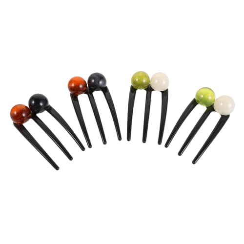 NOLITOY 4stücke Traditioneller Haarnadeln U-förmige Haarklammern Mit Spitzen Vintage Frisurenzubehör Für Damen Und Mädchen Für Buns Und Hochsteckfrisuren von NOLITOY