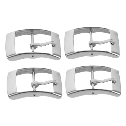 NOLITOY 4 Stück Teiliges Edelstahl Uhrband Ersatzverschluss Quick Release Armband Schnalle Langlebig Bequem Einfach zu Wechseln Passend für Business und Freizeit Uhren von NOLITOY