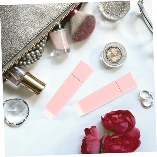 NOLITOY 4 Stück Teiliges Lipgloss Tuben Refillable Plastik Lip Gloss Container mit Transparentem Boden Langlebig Wiederverwendbar für DIY Lippenbalsam und Kosmetik Nachfüllbare Behälter von NOLITOY
